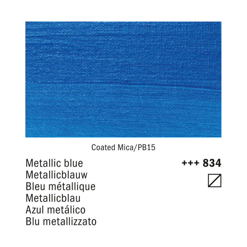 Amsterdam Acrylic 834 Blu Metallizzato | Royal Talens