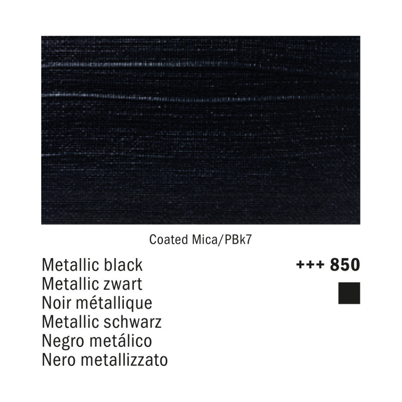 Amsterdam Acrylic 850 Nero Metallizzato | Royal Talens
