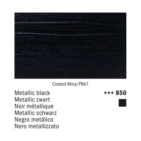 Amsterdam Acrylic 850 Nero Metallizzato | Royal Talens
