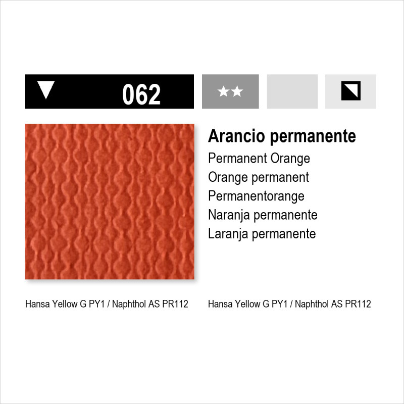 MAIMERI ACRILICO - 062 ARANCIO PERMANENTE