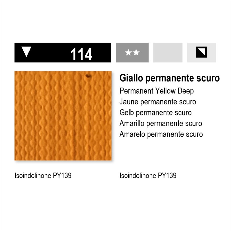 MAIMERI ACRILICO - 114 GIALLO PERMANENTE SCURO