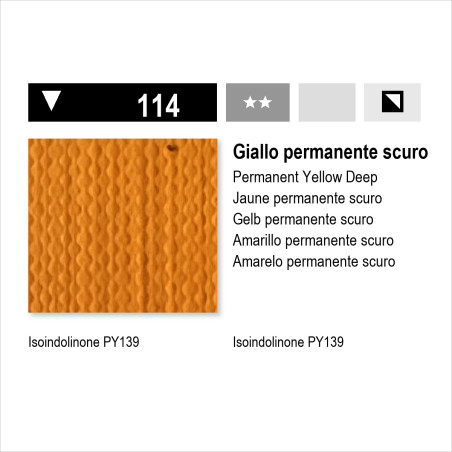 MAIMERI ACRILICO - 114 GIALLO PERMANENTE SCURO
