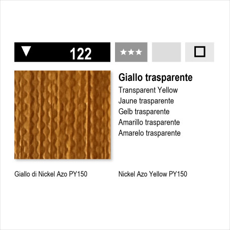 MAIMERI ACRILICO - 122 GIALLO TRASPARENTE