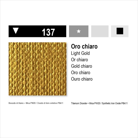 MAIMERI ACRILICO - 137 ORO CHIARO