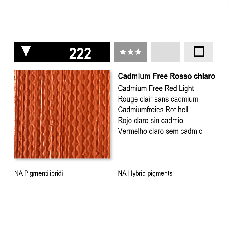 MAIMERI ACRILICO - 222 CADMIUM FREE ROSSO CHIARO