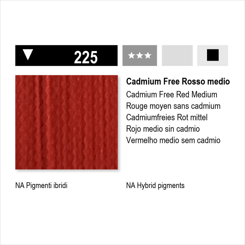 MAIMERI ACRILICO - 225 CADMIUM FREE ROSSO MEDIO