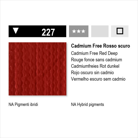 MAIMERI ACRILICO - 227 CADMIUM FREE ROSSO SCURO