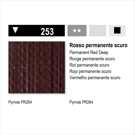 MAIMERI ACRILICO - 253 ROSSO PERMANENTE SCURO
