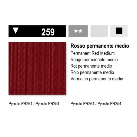 MAIMERI ACRILICO - 259 ROSSO PERMANENTE MEDIO