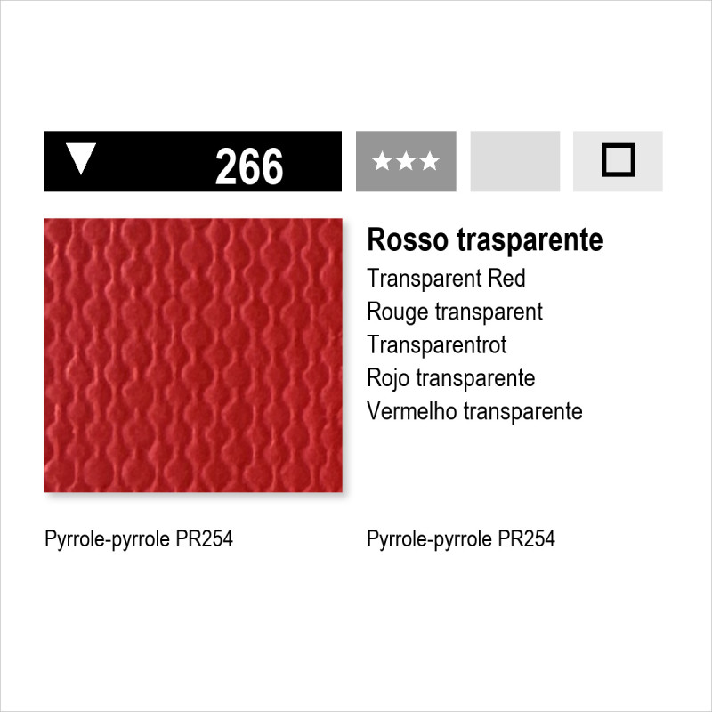 MAIMERI ACRILICO - 266 ROSSO TRASPARENTE