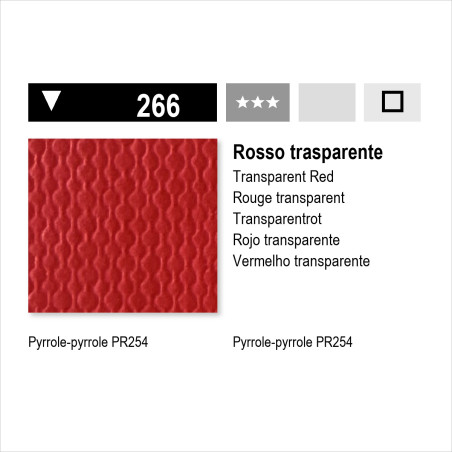 MAIMERI ACRILICO - 266 ROSSO TRASPARENTE