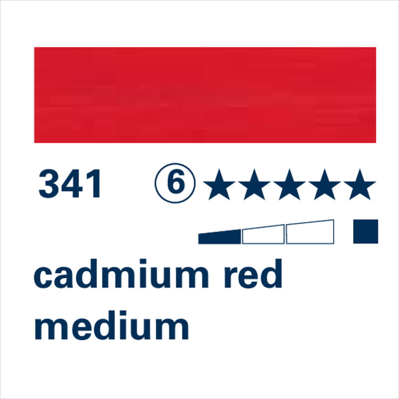 SCHMINCKE MUSSINI - 341 ROSSO DI CADMIO MEDIO