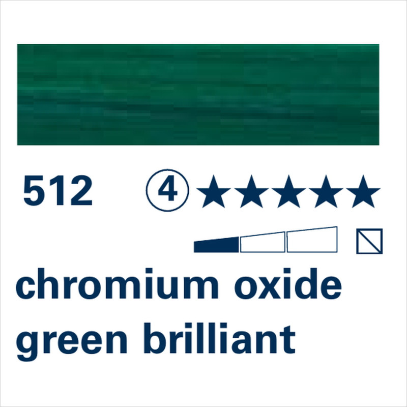 SCHMINCKE MUSSINI - 512 VERDE DI CROMO OSSIDO BRILL.
