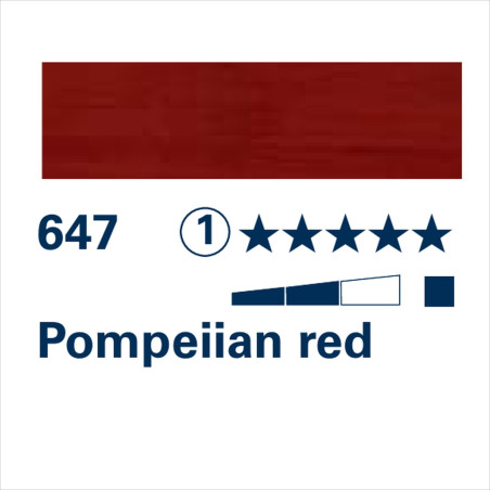 SCHMINCKE MUSSINI - 647 ROSSO POMPEANO