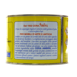 Ambrosoli Cera Ambra Solida 500 ml Marrone per Legno