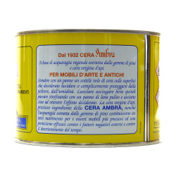 Ambrosoli Cera Ambra Solida 500 ml GIALLA per Legno